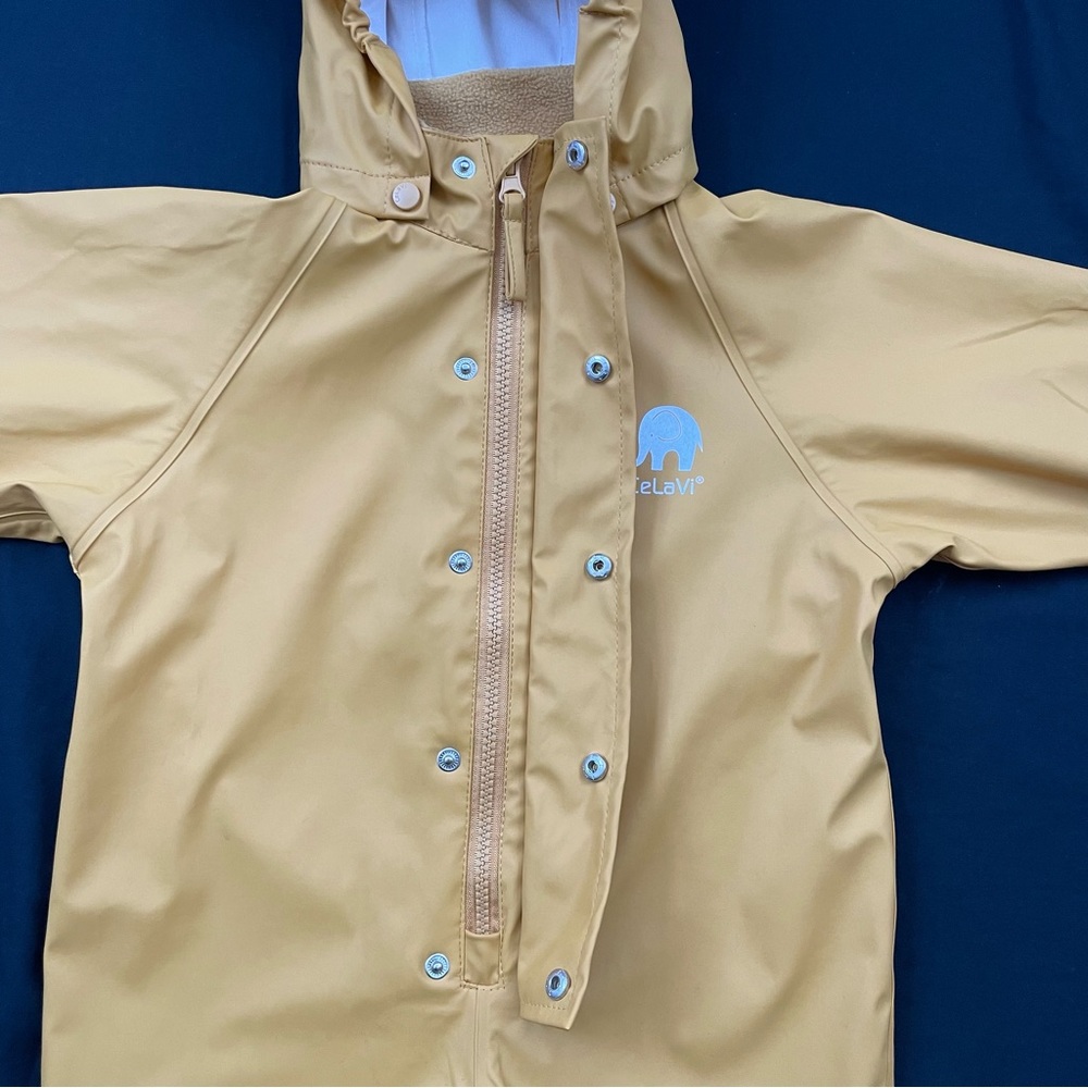 CeLaVi Waterproof Rainsuit, Size 1 Year/31.5 inch, Like New